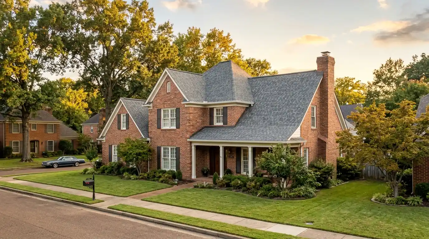 Finished architectural shingle roof in Memphis