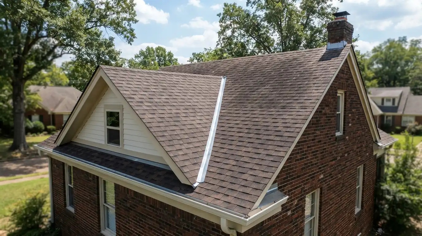 Addition roof tied into an existing roof